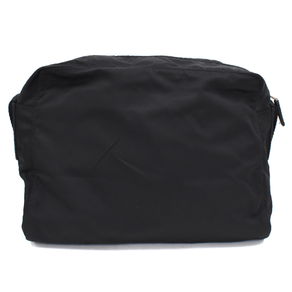 Prada Triangular Logo Nylon Leather Shoulder Bag … - image 3